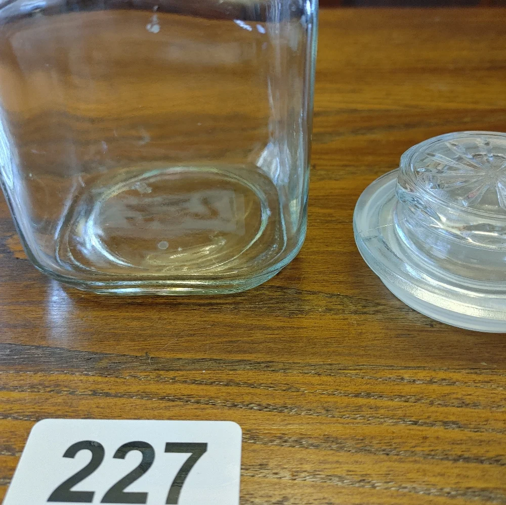 Anchor Hocking Clear Glass Storage Jars SMALL